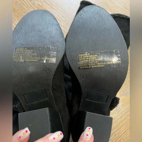 *NWOT Shoe Dazzle|Danielle Tall Black Boots|Size 10 - Picture 5 of 11